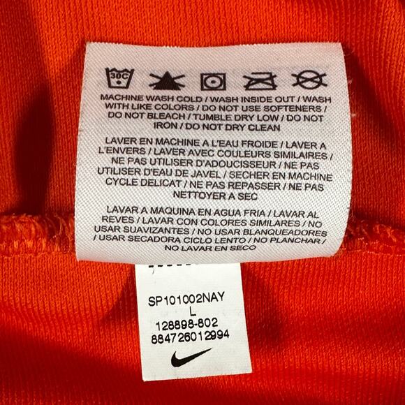 Nike Golf Dri-Fit Orange Clemson Basketball Polo Size L - Picture 7 of 7